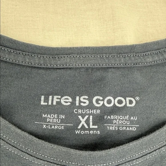 Life Is Good Shirts Womens XL Crusher T-Shirt LOT OF 2 Green Blue Short Sleeve - Picture 10 of 14